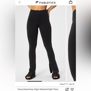 Fabletics Cloud Seamless High-Waisted Split Flare
